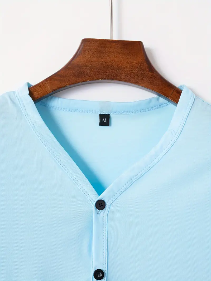 Ellis® | Solid, Casual V-Neck T-Shirt For Men - Image 10