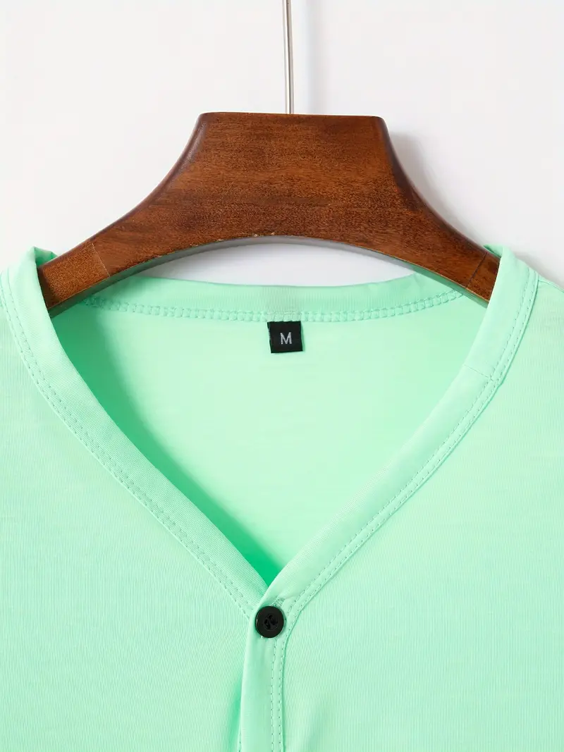 Ellis® | Solid, Casual V-Neck T-Shirt For Men - Image 15