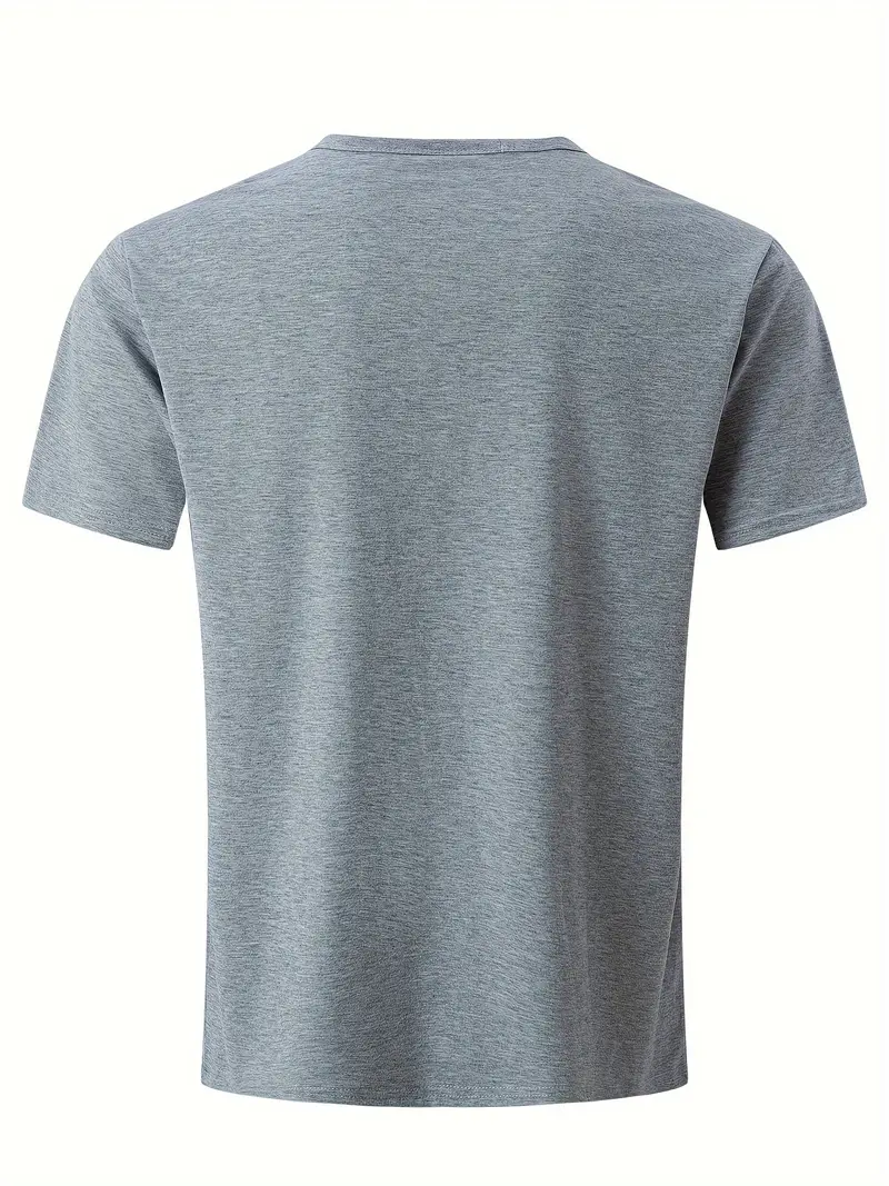 Ellis® | Solid, Casual V-Neck T-Shirt For Men - Image 24
