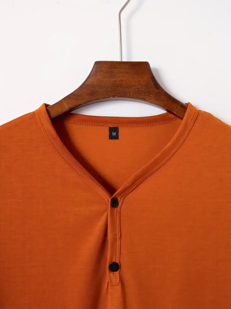 Ellis® | Solid, Casual V-Neck T-Shirt For Men - Image 39