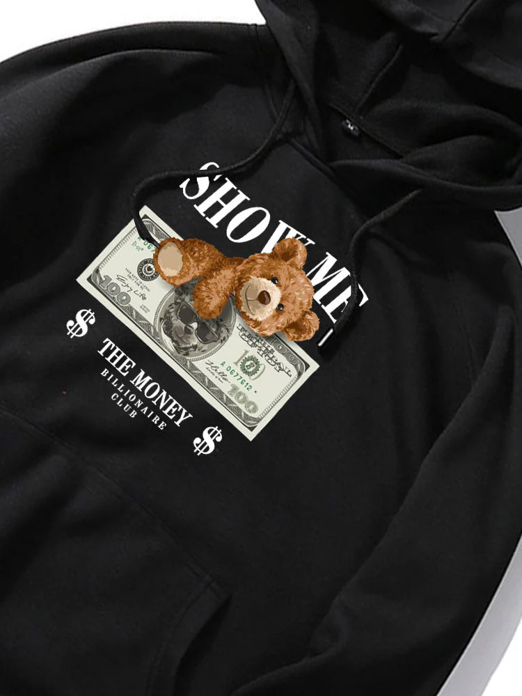 Elvis | Money Bear Print Hoodie - Image 11