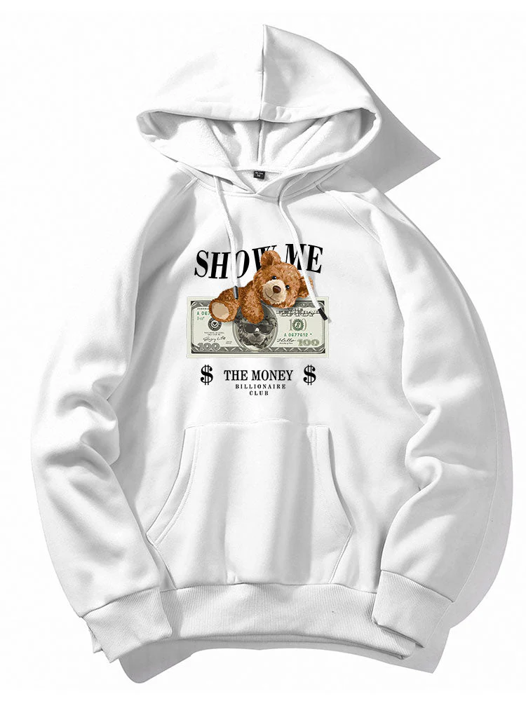 Elvis | Money Bear Print Hoodie - Image 14