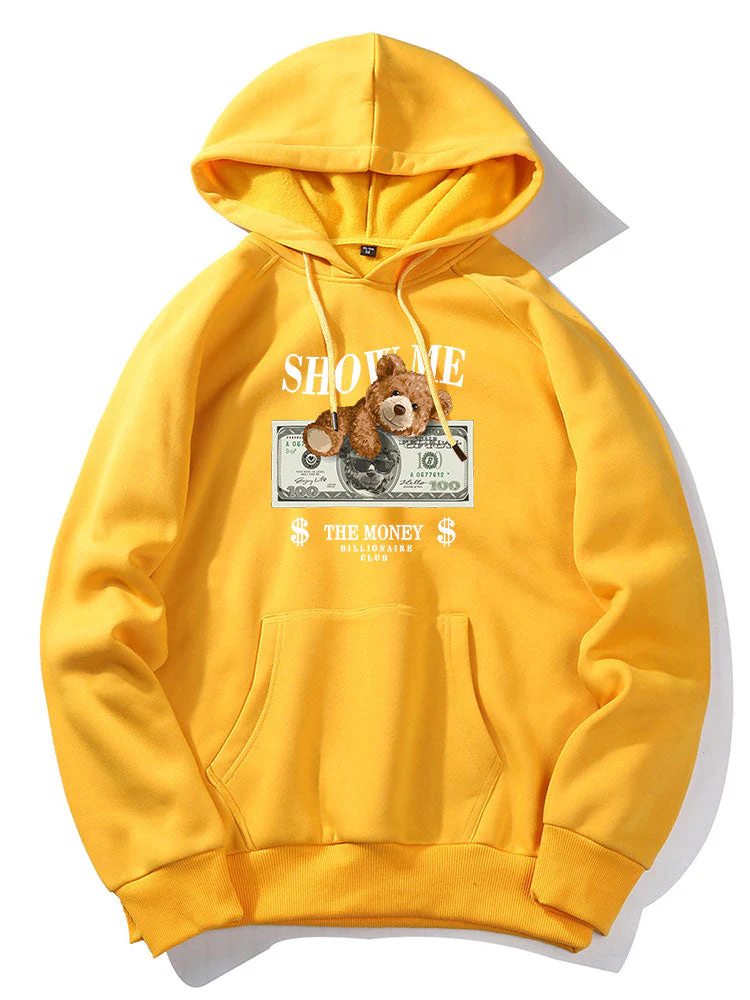 Elvis | Money Bear Print Hoodie - Image 2