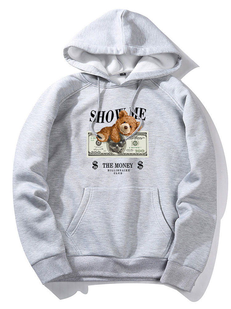 Elvis | Money Bear Print Hoodie - Image 3