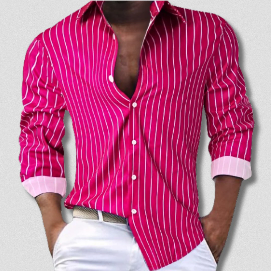 Emeterio® | Elegant Striped Shirt for Men - Image 9
