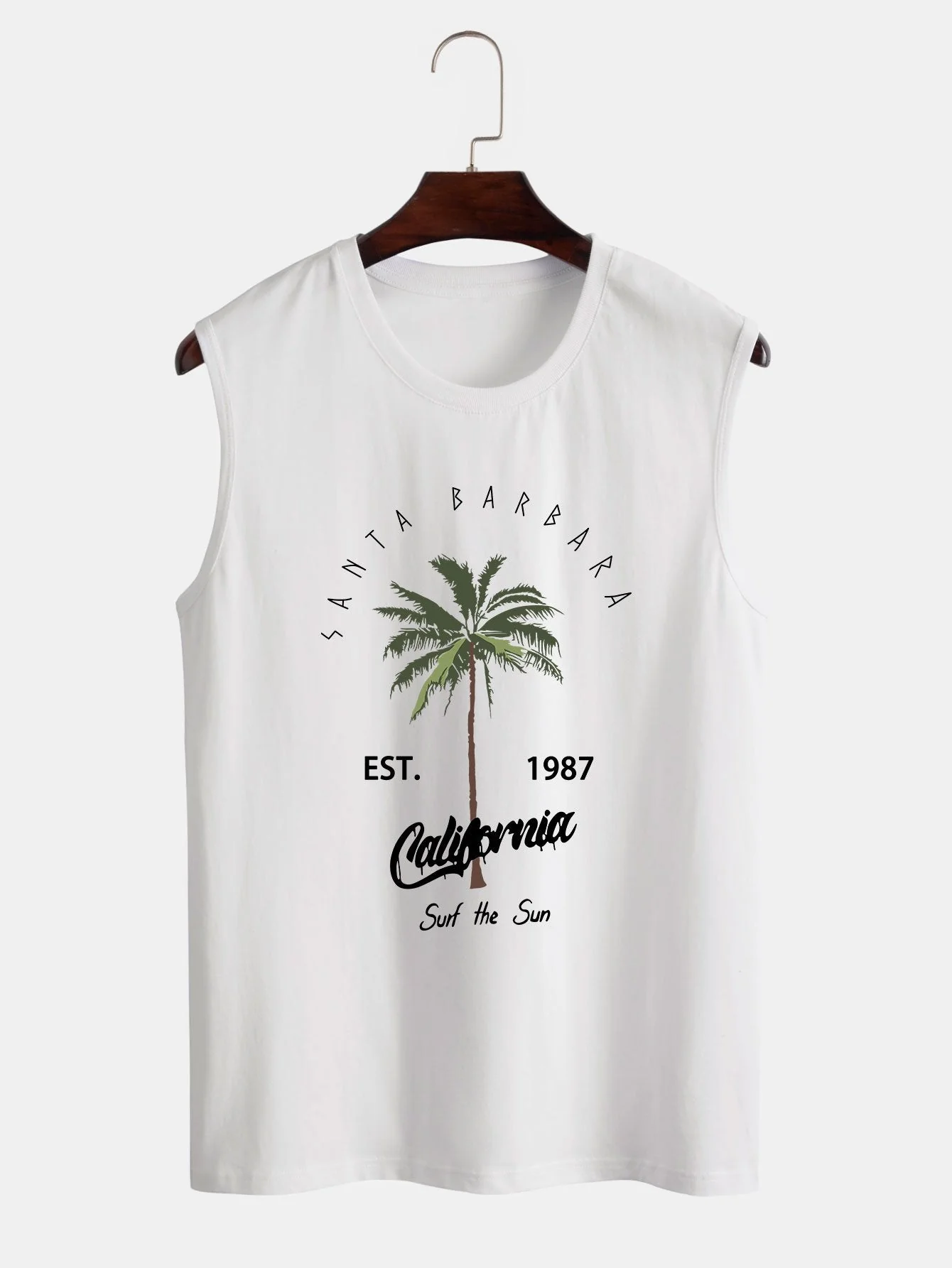 Emiliano® | Palm Tree Print Tank Top & Swim Shorts - Image 2