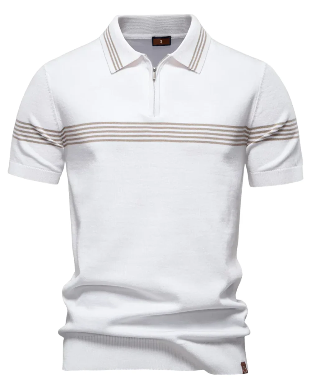 Emiliano | Polo Shirt with Stripes - Image 3