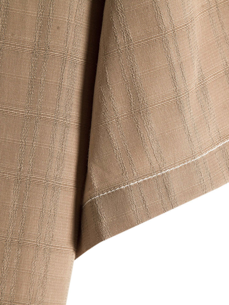 Enrique® | Textured Fabric Stand Collar Shirt - Image 5