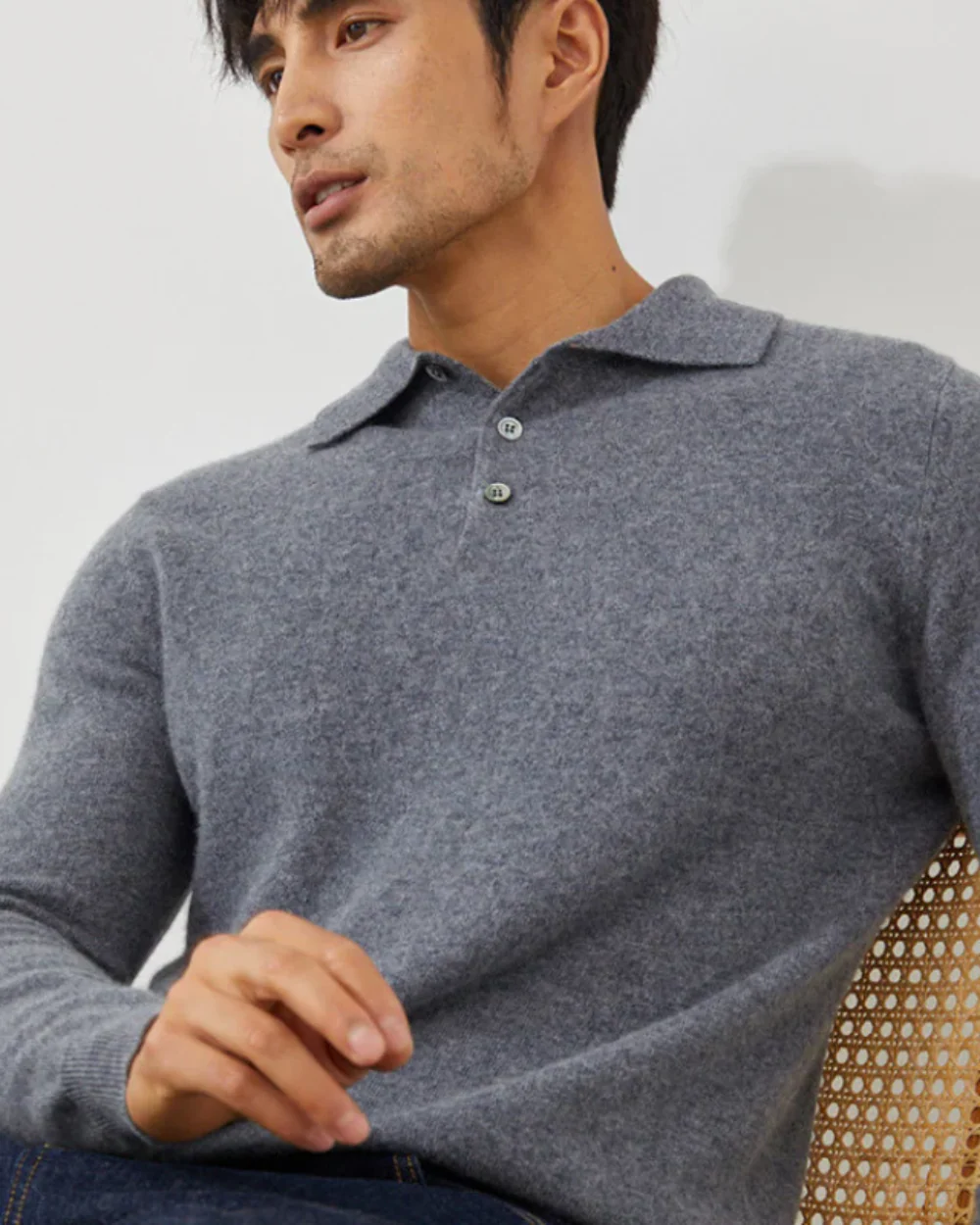Enzo | Ponza Cashmere Polo Sweater - Image 13