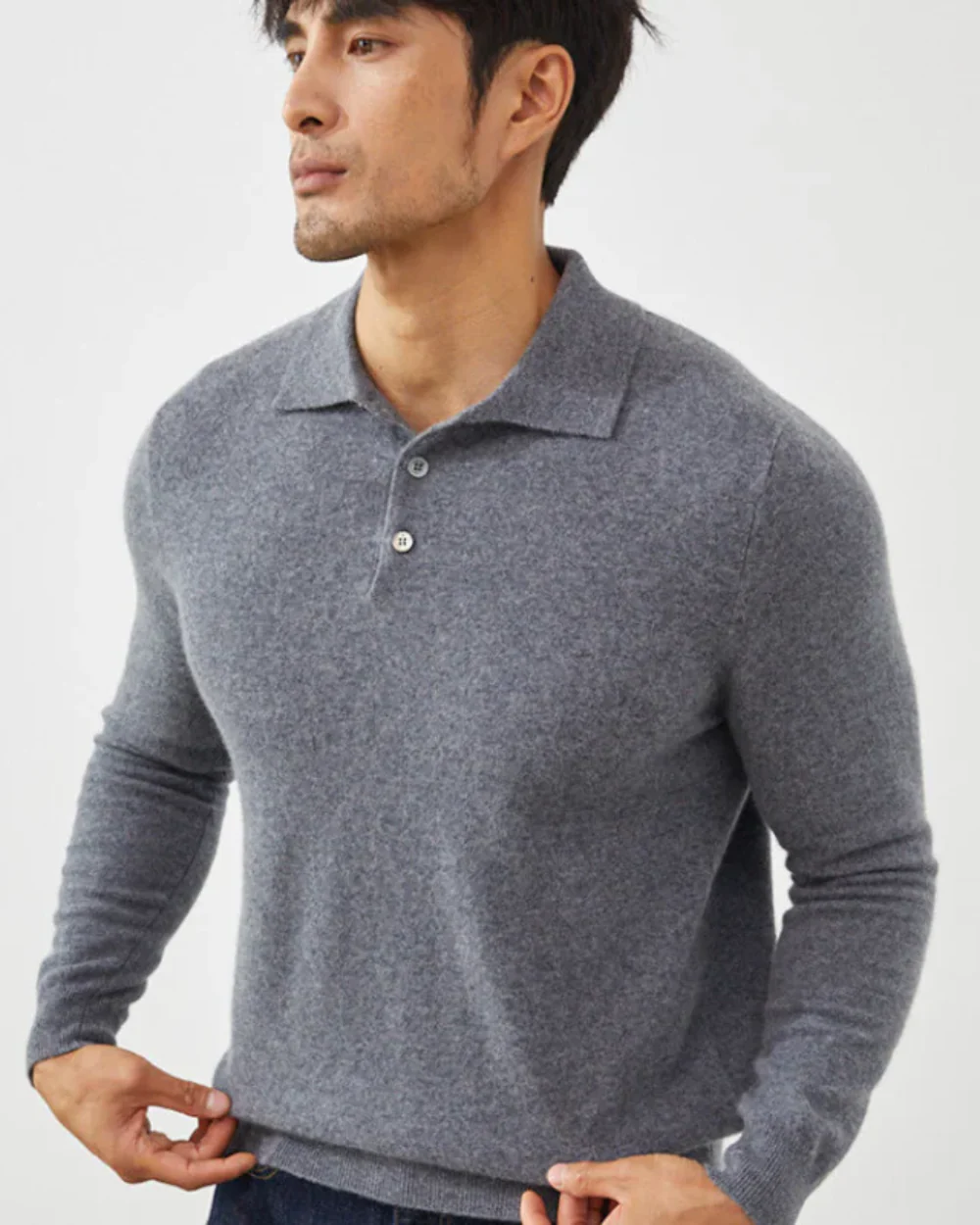 Enzo | Ponza Cashmere Polo Sweater - Image 15