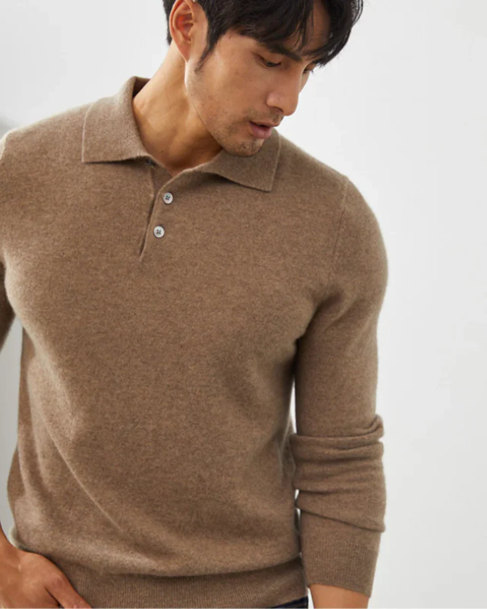 Enzo | Ponza Cashmere Polo Sweater - Image 3