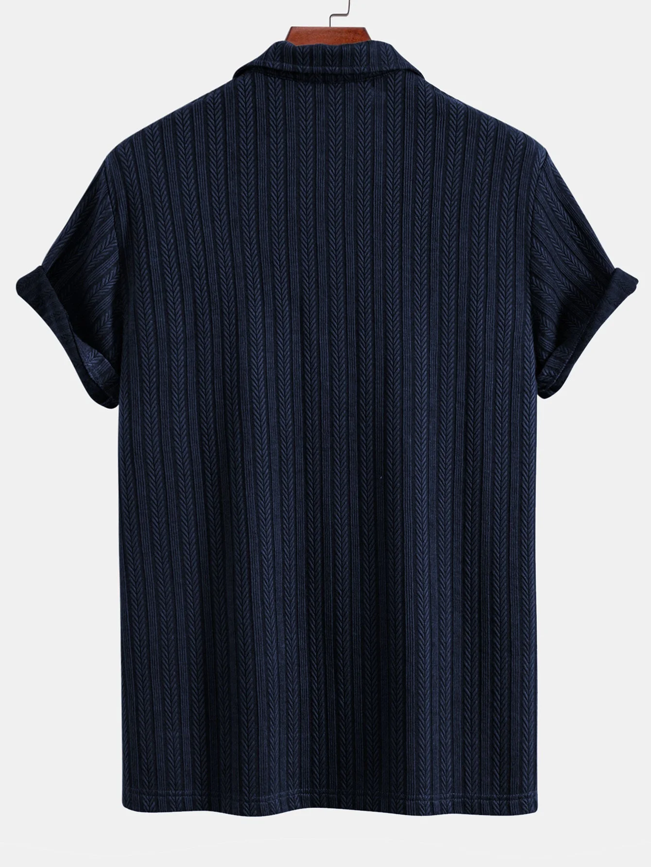 Eric® | Wheat Ear Jacquard Polo Shirt - Image 8