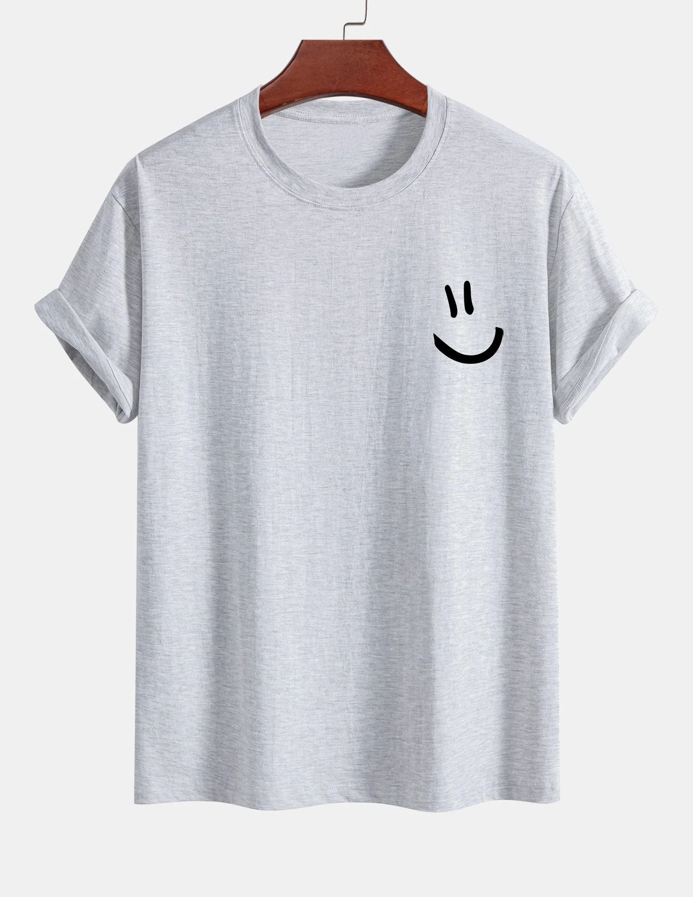 Ernest® | Regular Fit Smiley Face Print Cotton T-Shirt - Image 14