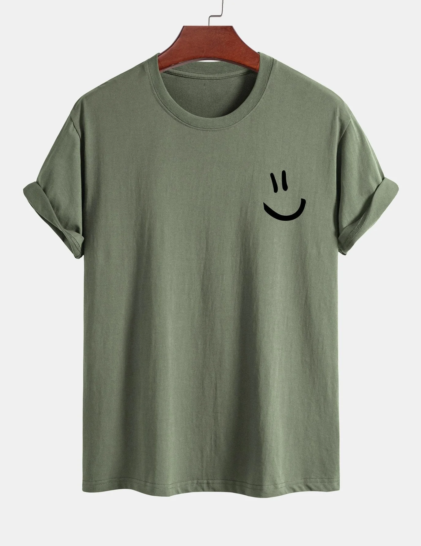 Ernest® | Regular Fit Smiley Face Print Cotton T-Shirt - Image 16
