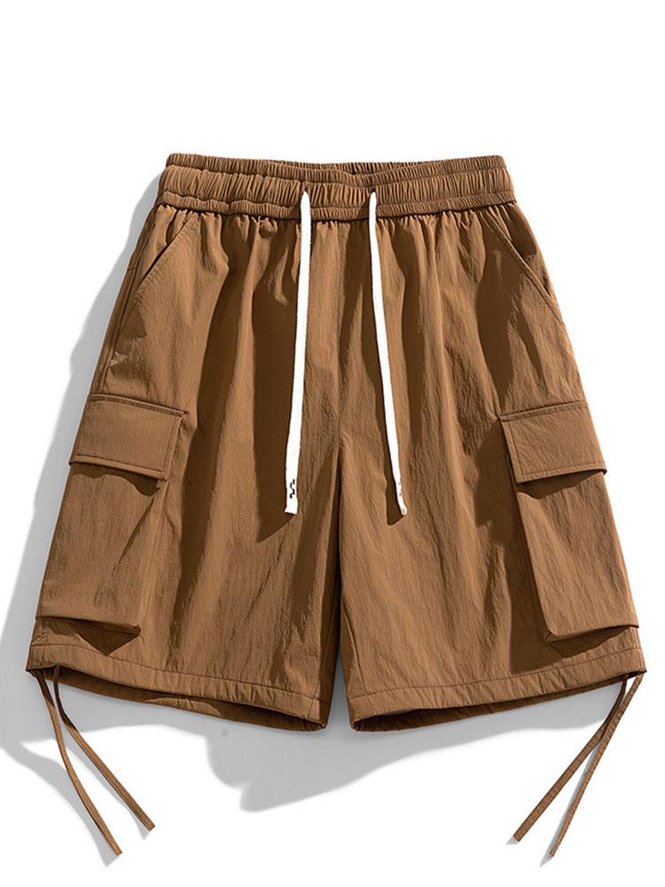 Esteban® | Drawstring Hem Cargo Shorts - Image 8