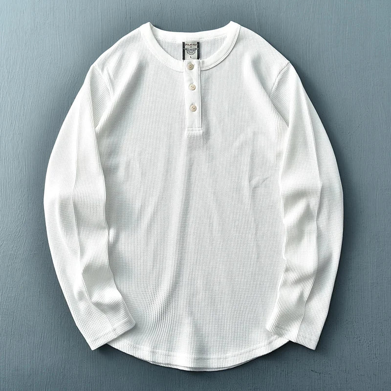 Esteban® | Henley In Cotone Waffle - Image 7