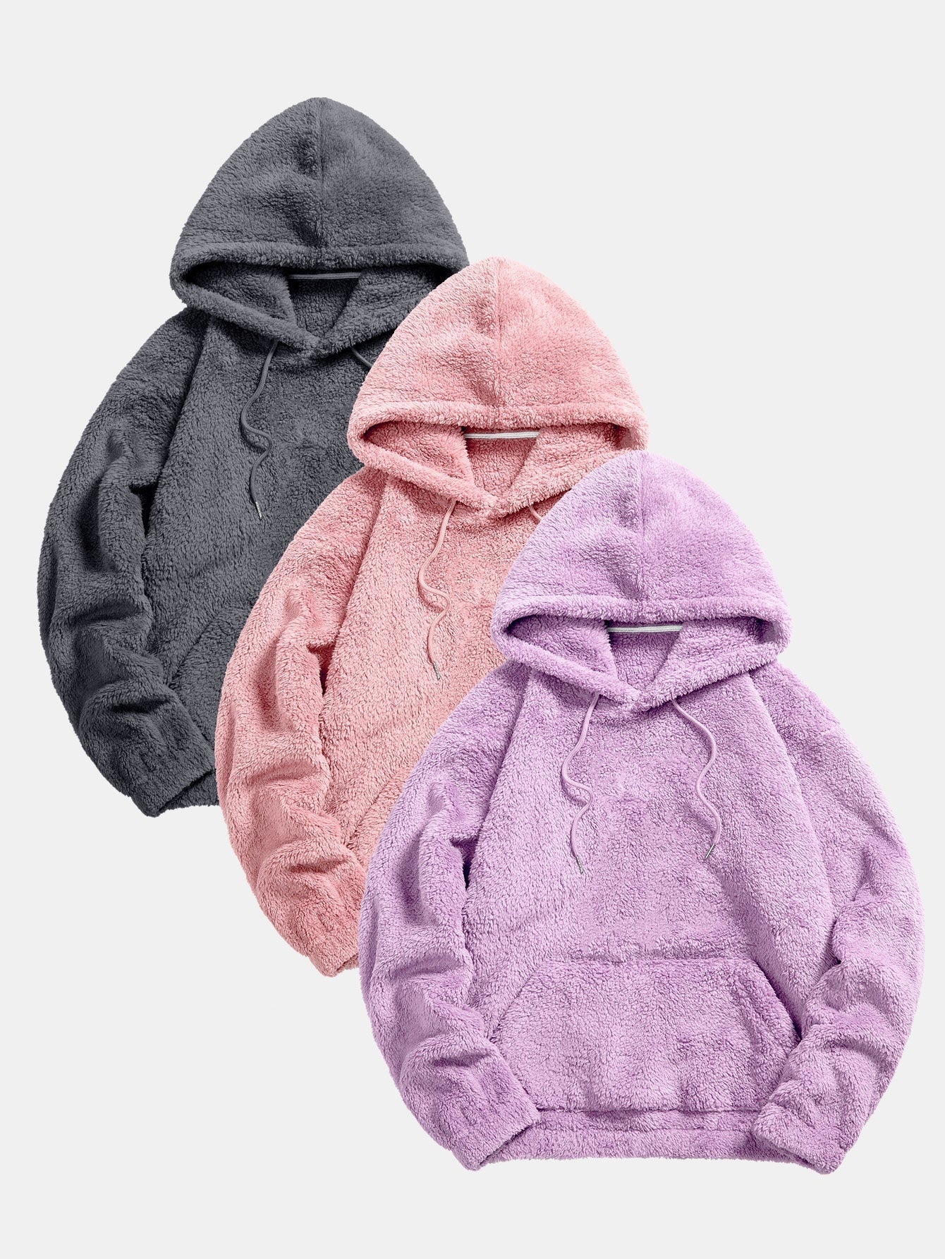 Euan | 3 Pieces Basic Teddy Hoodies - Image 9