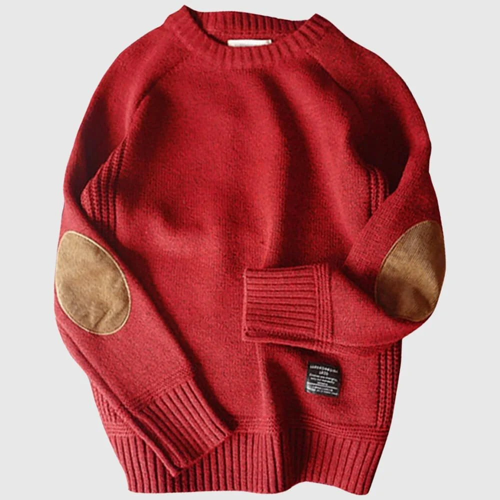 Euclid | Ulman – Two-tone men's round neck knitted sweater - Image 2