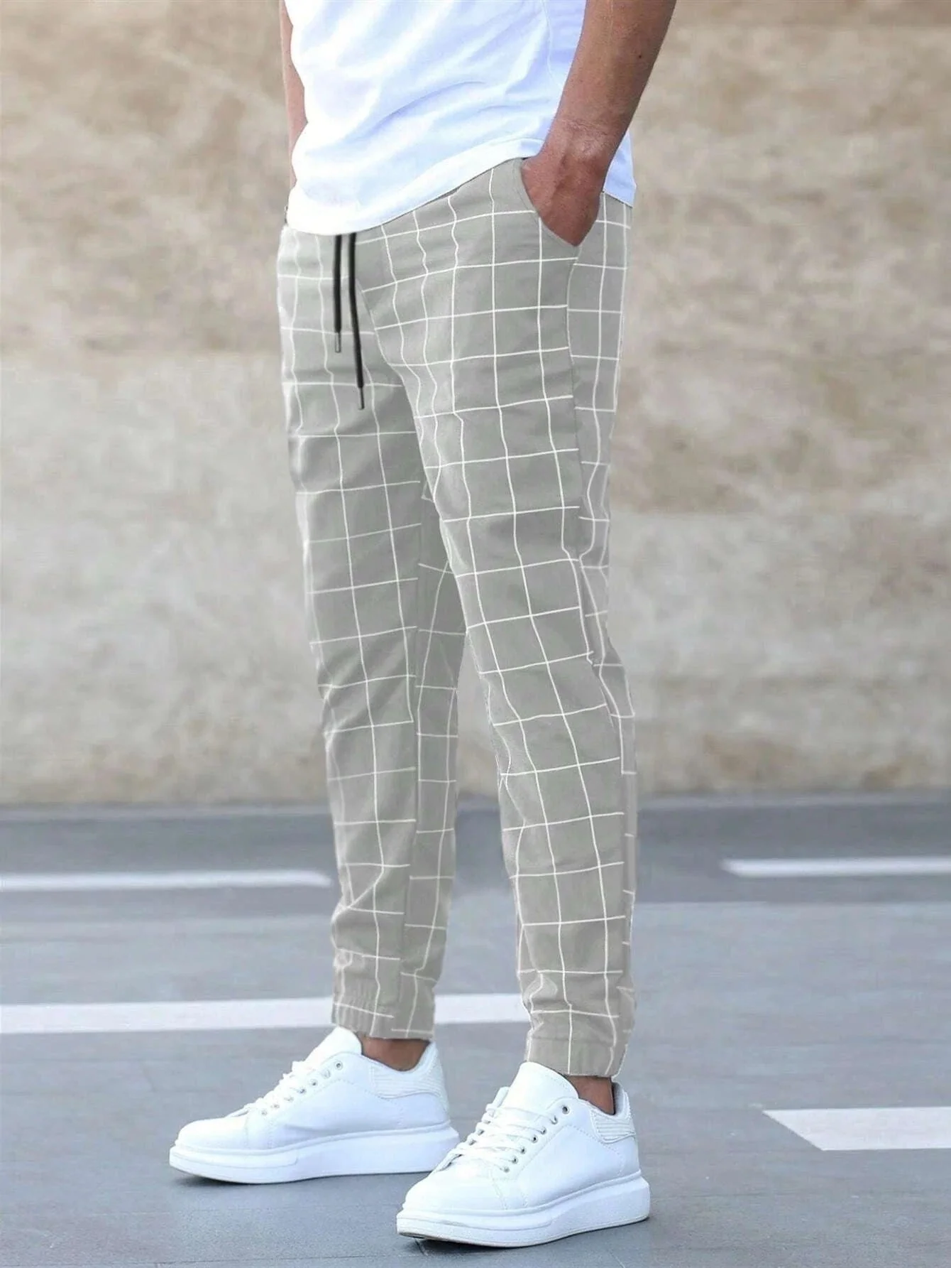 Evan® | Men'S Checked Jogger Pants - Image 3