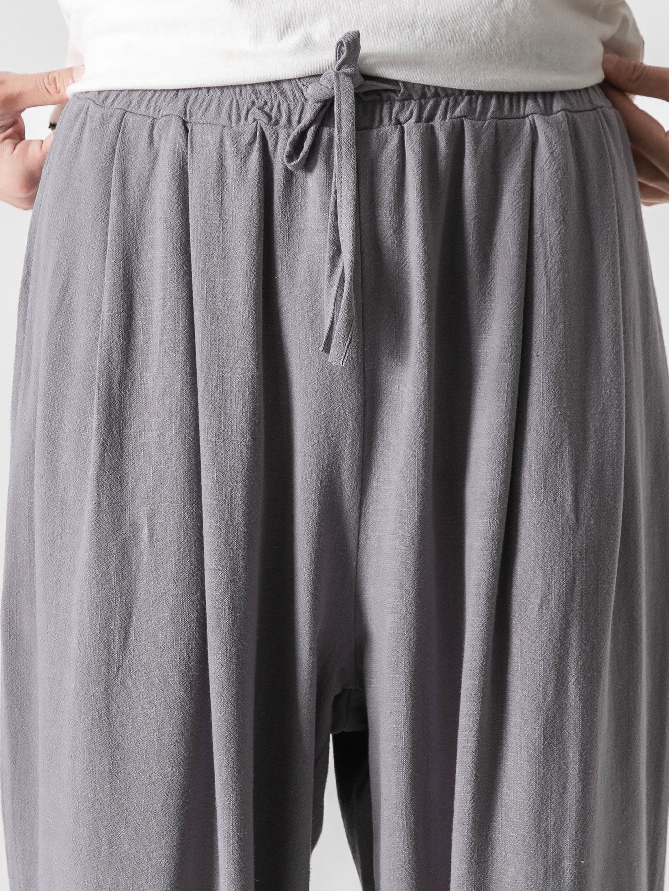 Ewan® | Wide Relax Fit Trousers In Linen And Cotton Mix - Image 9