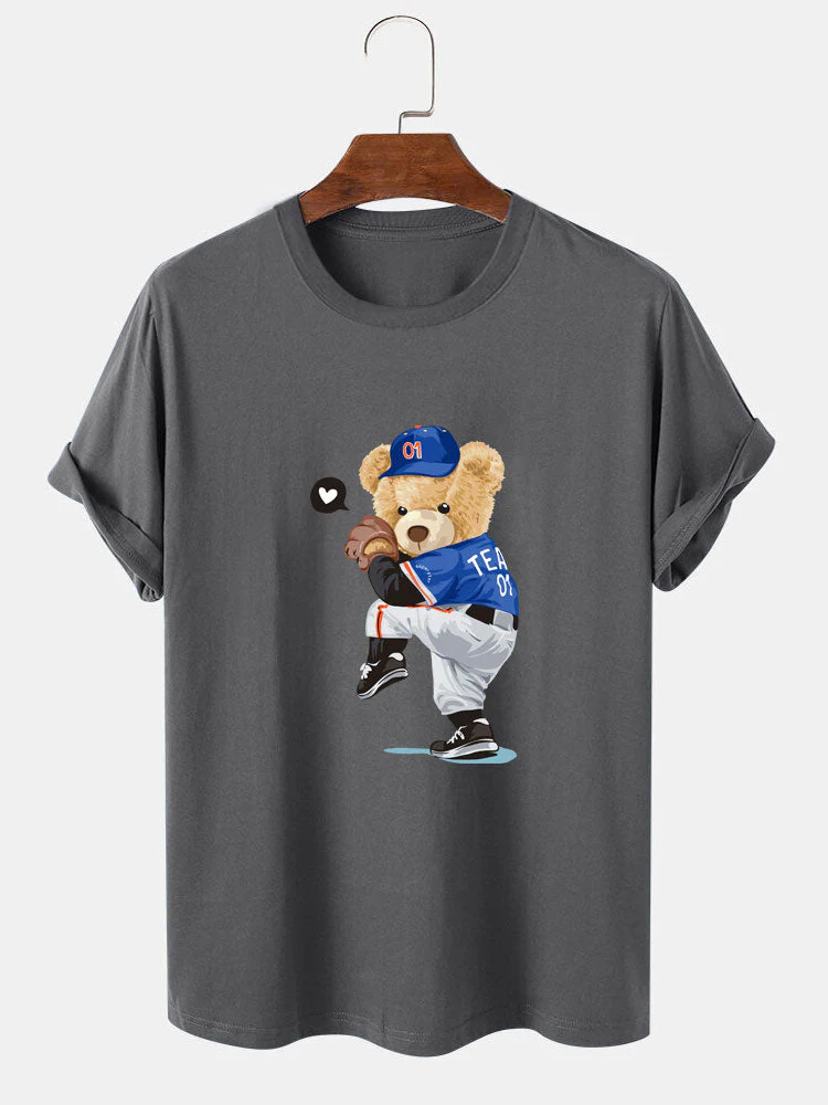Ezequiel® | Baseball Bear Bear Print T-Shirt - Image 11