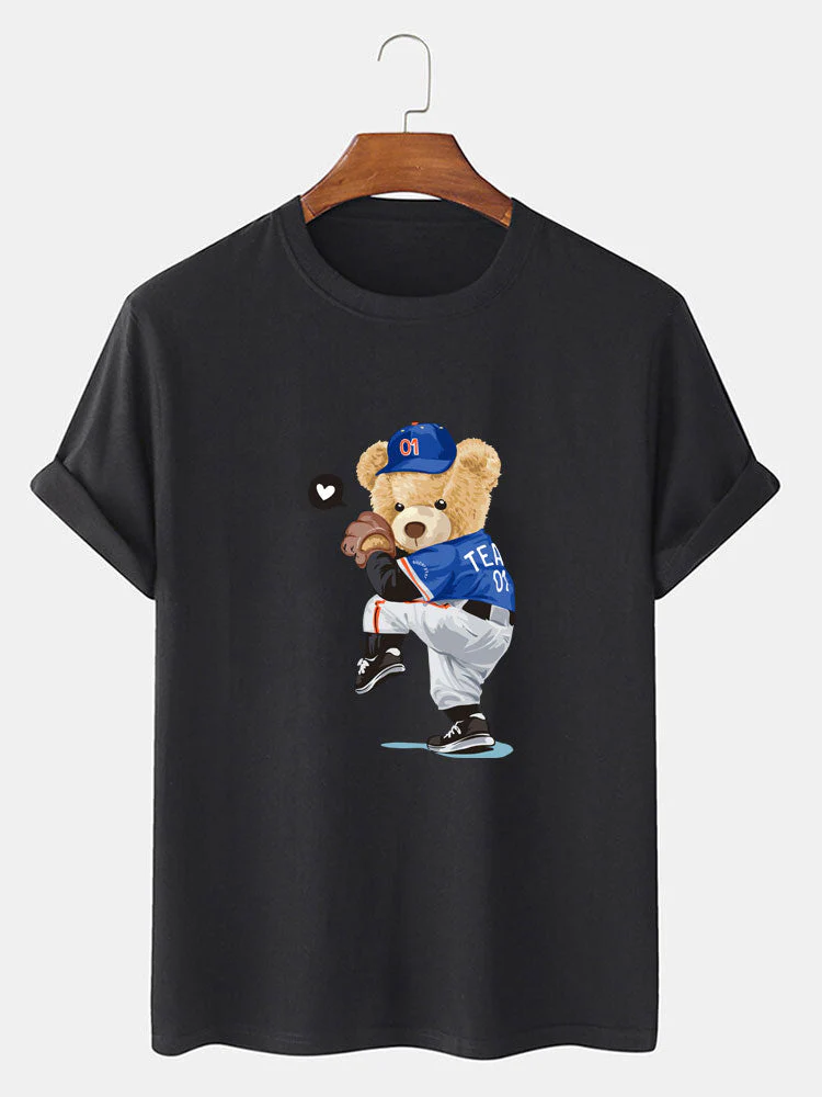 Ezequiel® | Baseball Bear Bear Print T-Shirt - Image 3