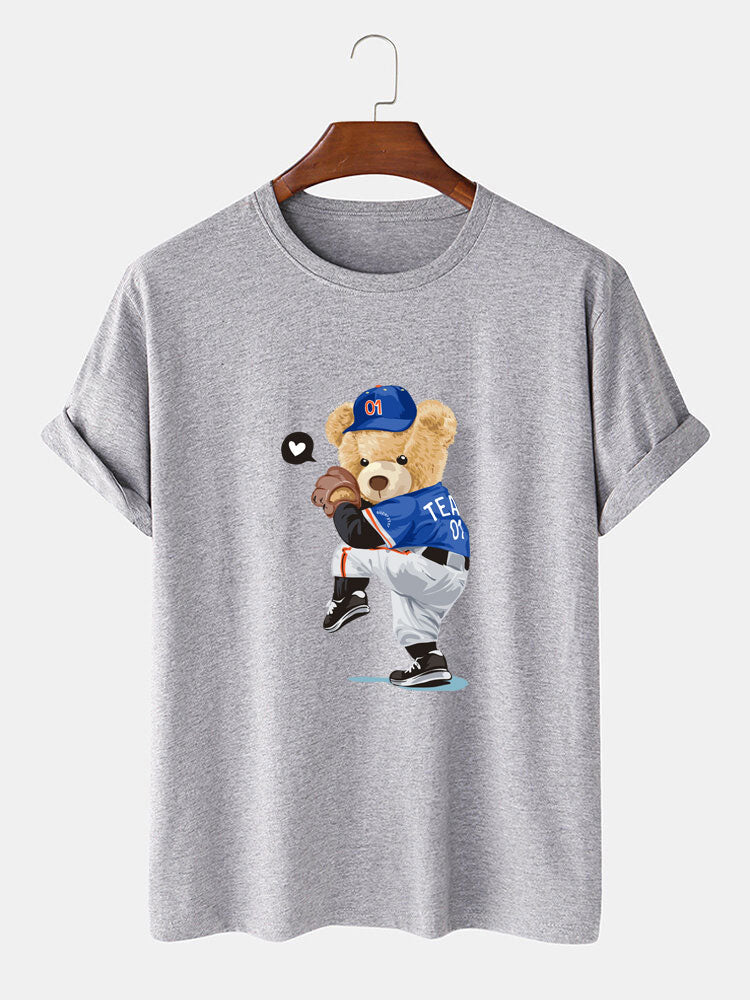 Ezequiel® | Baseball Bear Bear Print T-Shirt - Image 4