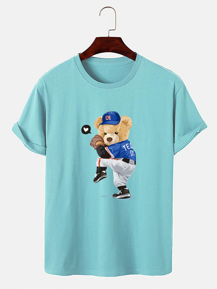 Ezequiel® | Baseball Bear Bear Print T-Shirt - Image 6