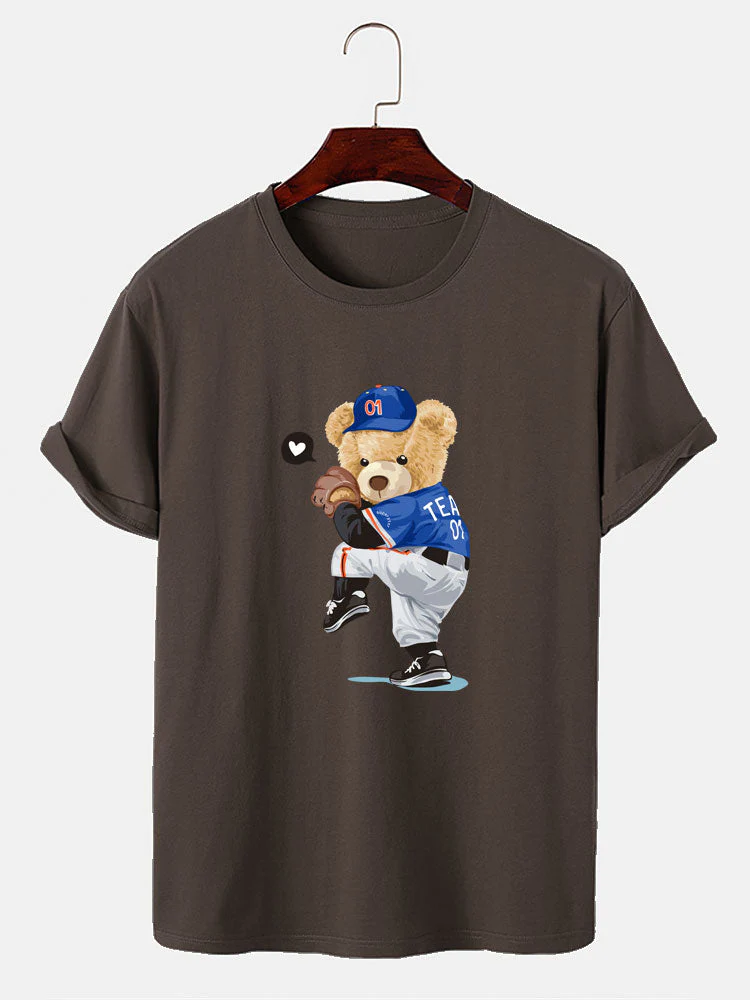 Ezequiel® | Baseball Bear Bear Print T-Shirt - Image 7