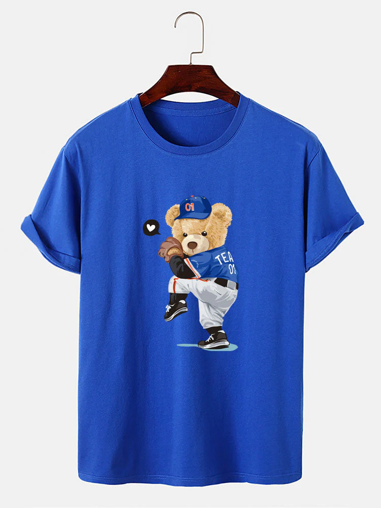 Ezequiel® | Baseball Bear Bear Print T-Shirt - Image 8