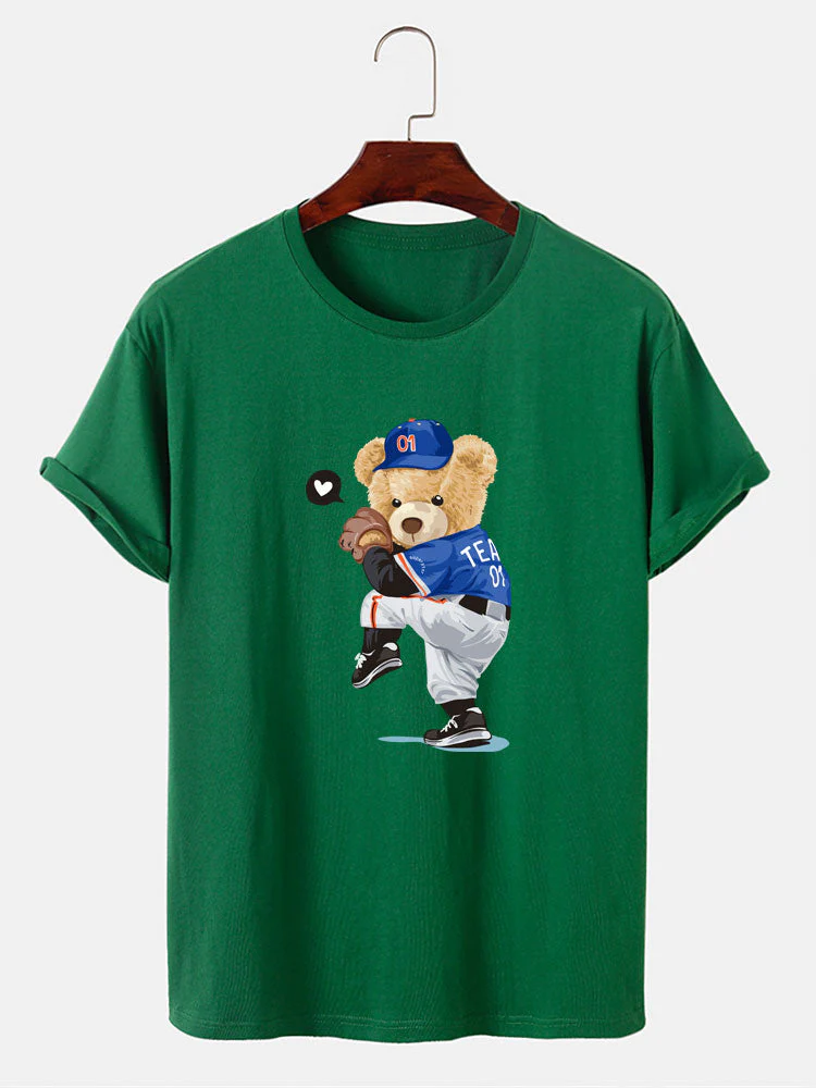 Ezequiel® | Baseball Bear Bear Print T-Shirt - Image 9