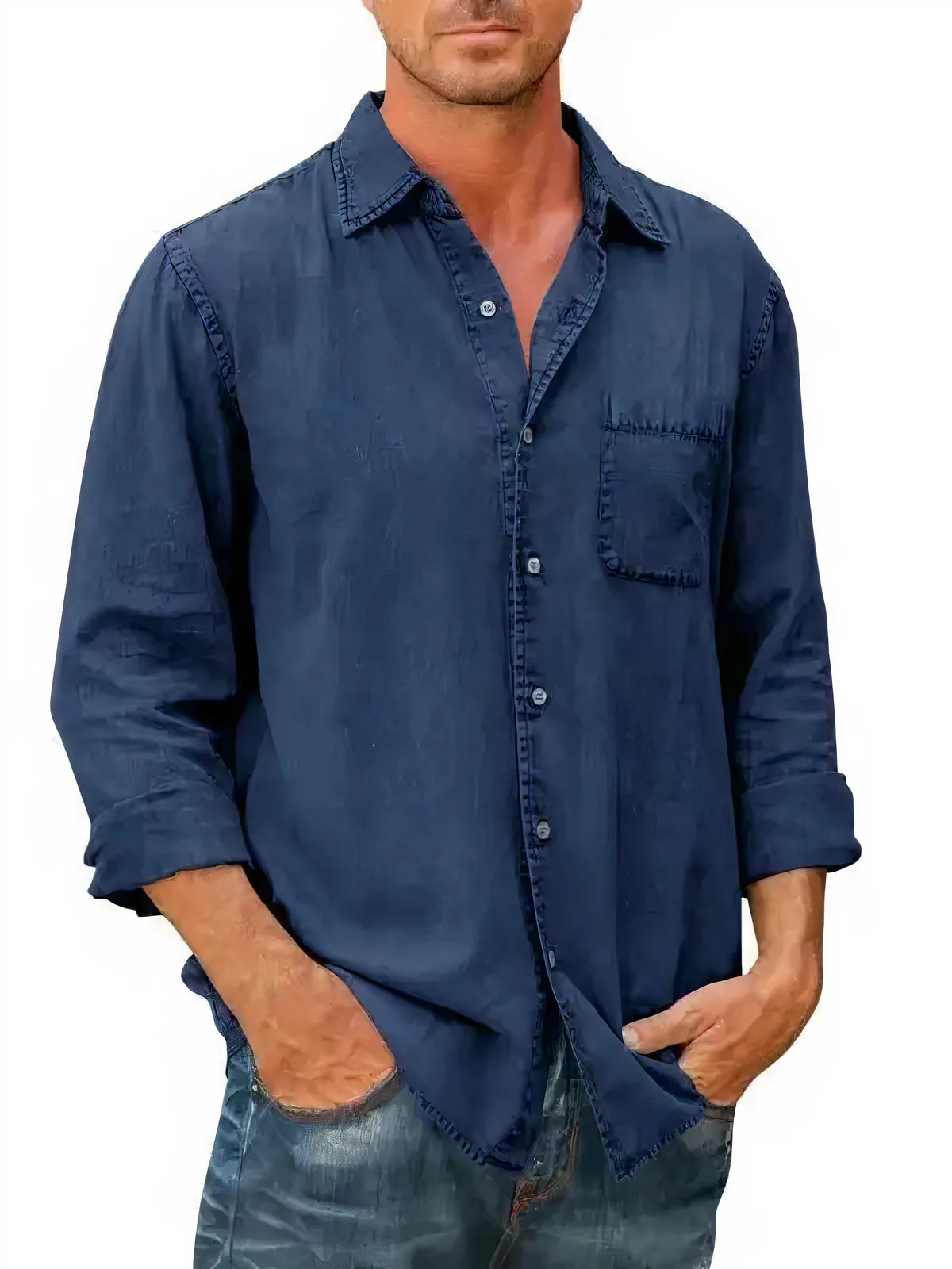 Fabian® | Long Sleeve Denim Shirt - Image 7