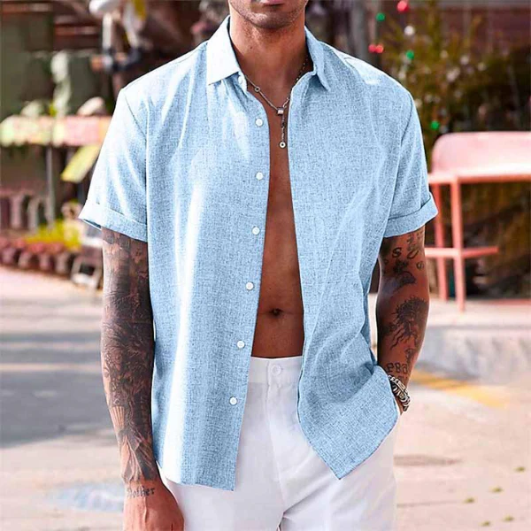 Fabian® | Short-Sleeved Shirt Made Of Cotton And Linen