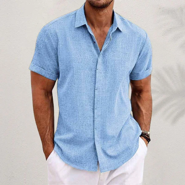 Fabian® | Short-Sleeved Shirt Made Of Cotton And Linen - Image 4