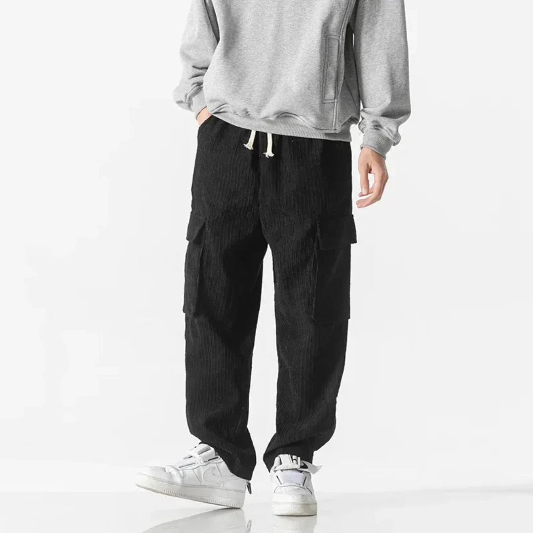 Fausto | River Drawstring Corduroy Cargo Pants - Image 6
