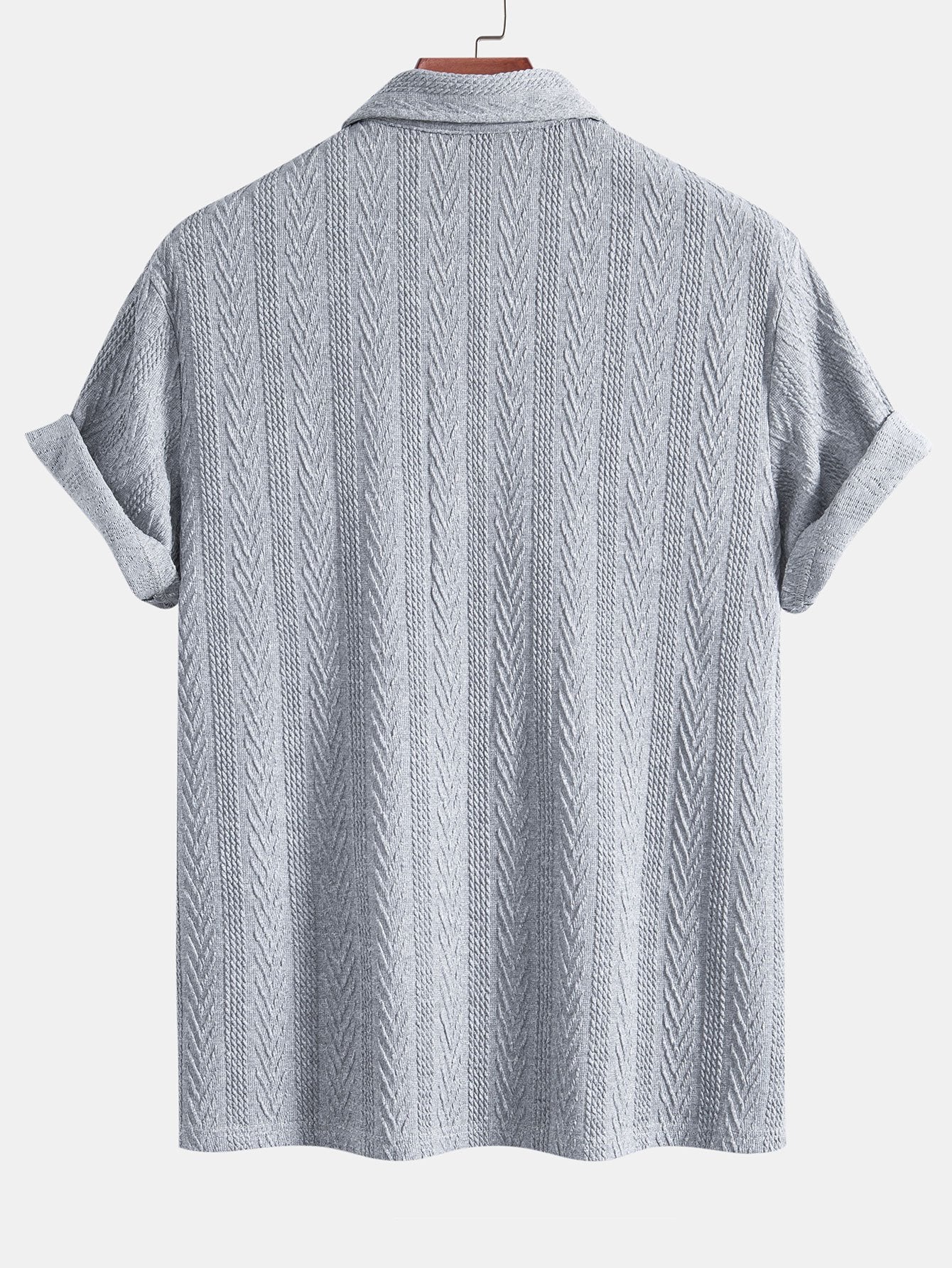 Finnegan® | Knitted Geometric Jacquard Polo - Image 11