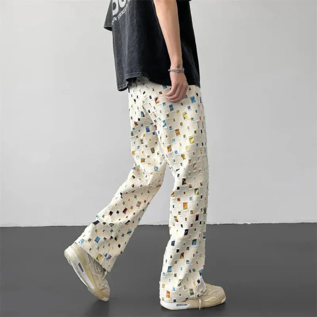 Florencio | Axel Mosaic Patchwork Pants - Image 3