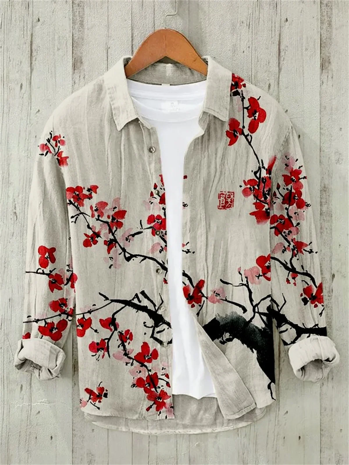 Florentino® | Japanese Vintage Faux Linen Blend Shirt - Image 4