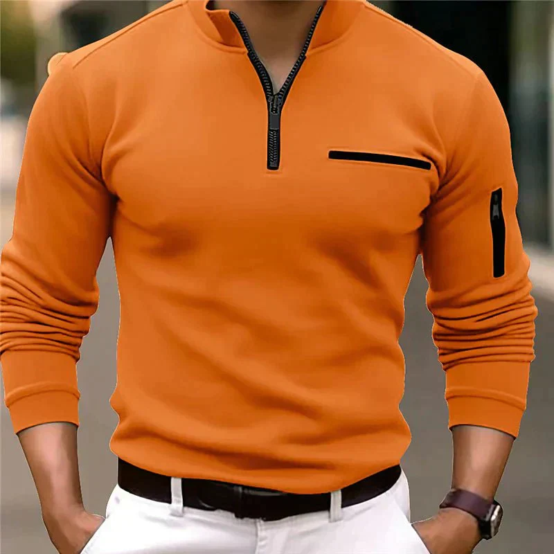 Floyd® | Fitted Quarter-Zip Polo Shirt