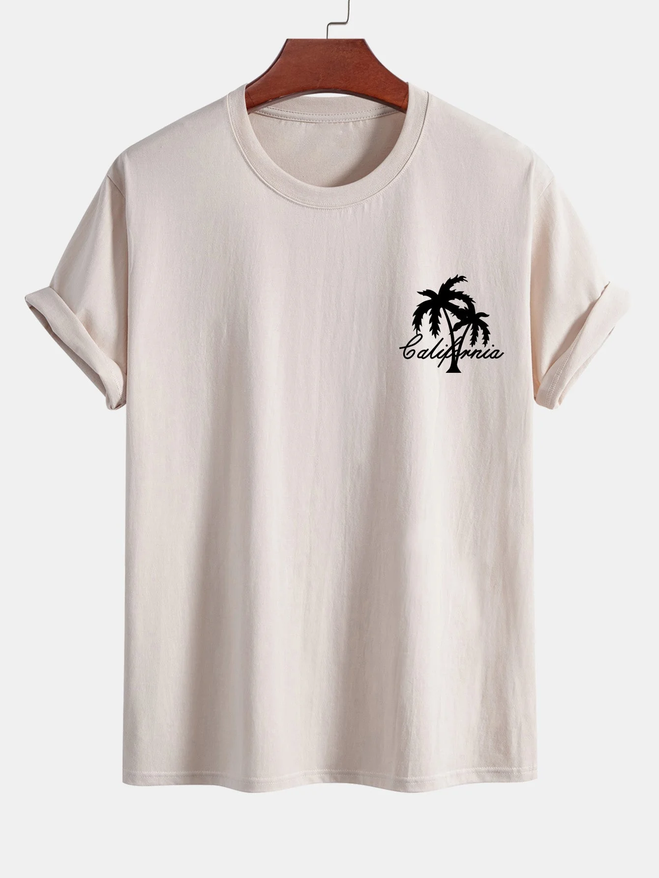 Franco® | Palm Tree Print Cotton T-Shirt & Swim Shorts - Image 8