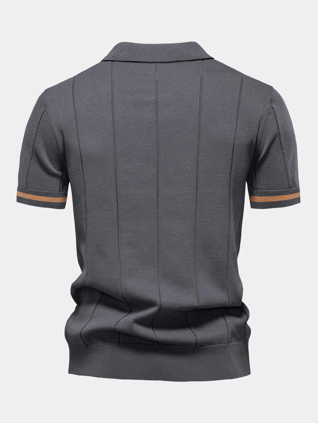 Franklin® | Contrast Trim Zipper Knit Polo Shirt - Image 6