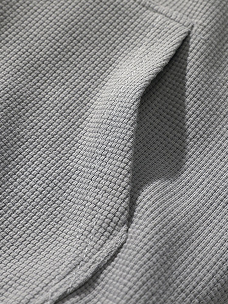Gael | Relaxed Waffle Zip Hoodie - Image 4