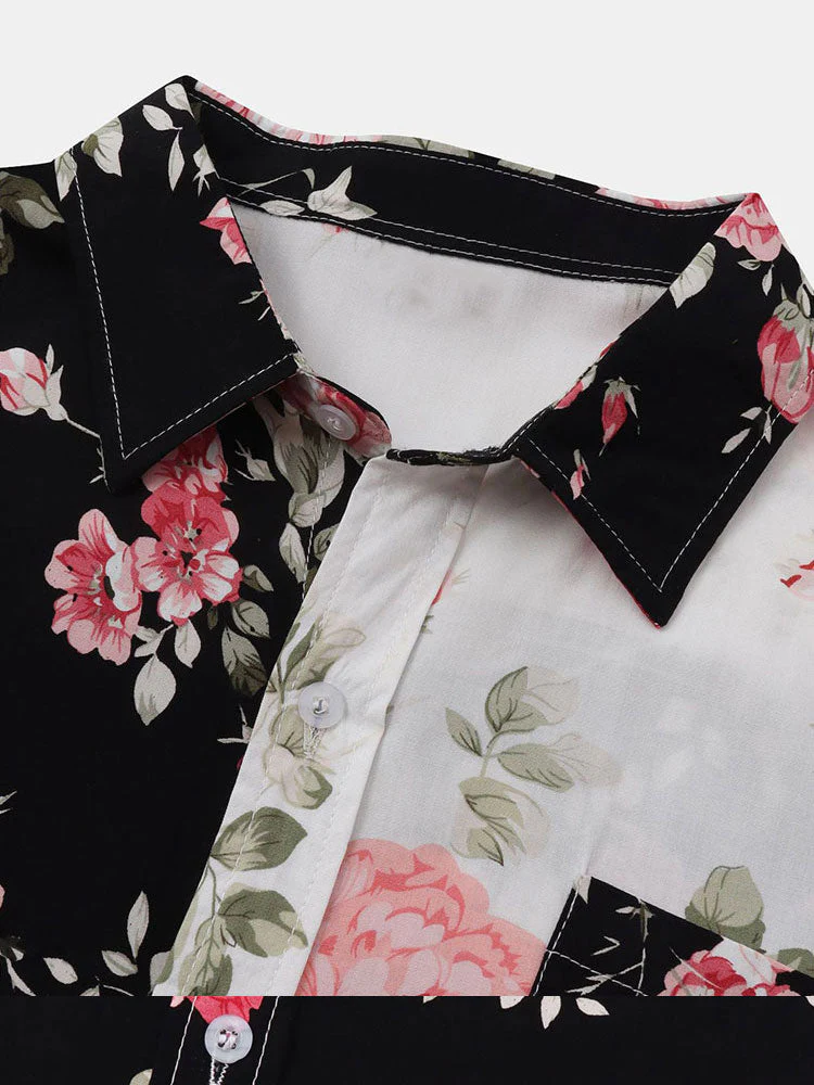 Gary® | Two Tone Floral Print Shirt - Image 4
