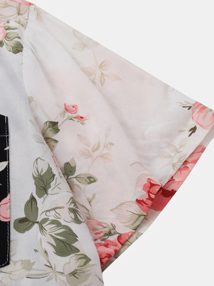 Gary® | Two Tone Floral Print Shirt - Image 6
