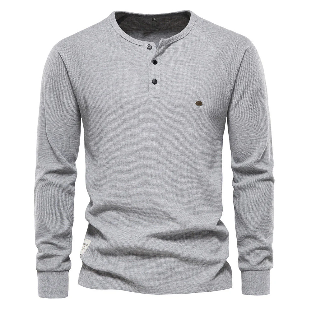 Gáspar® | Premium Waffle-Knit Henley - Image 8