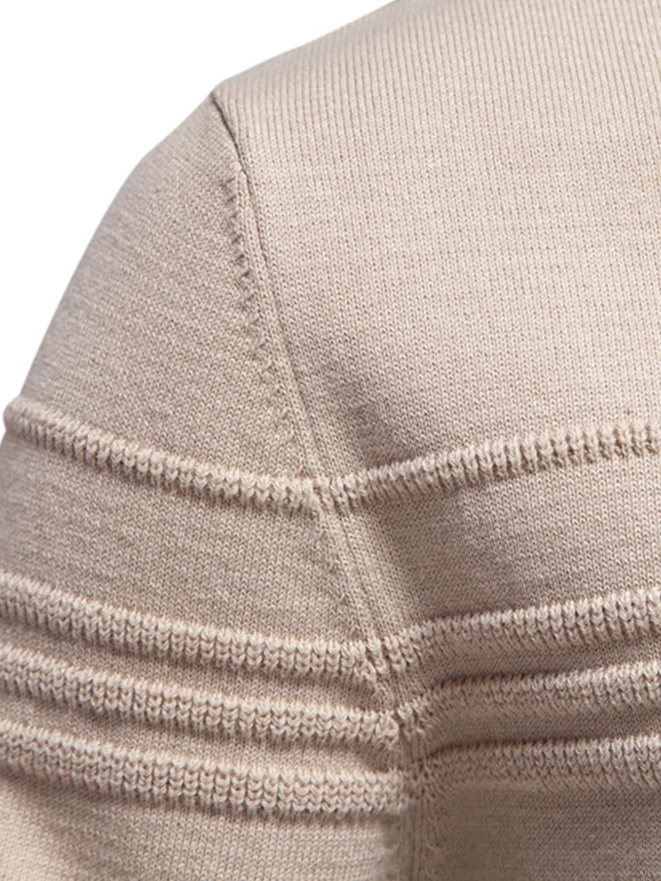Gaudencio® | Striped Jacquard Crewneck Sweater - Image 4