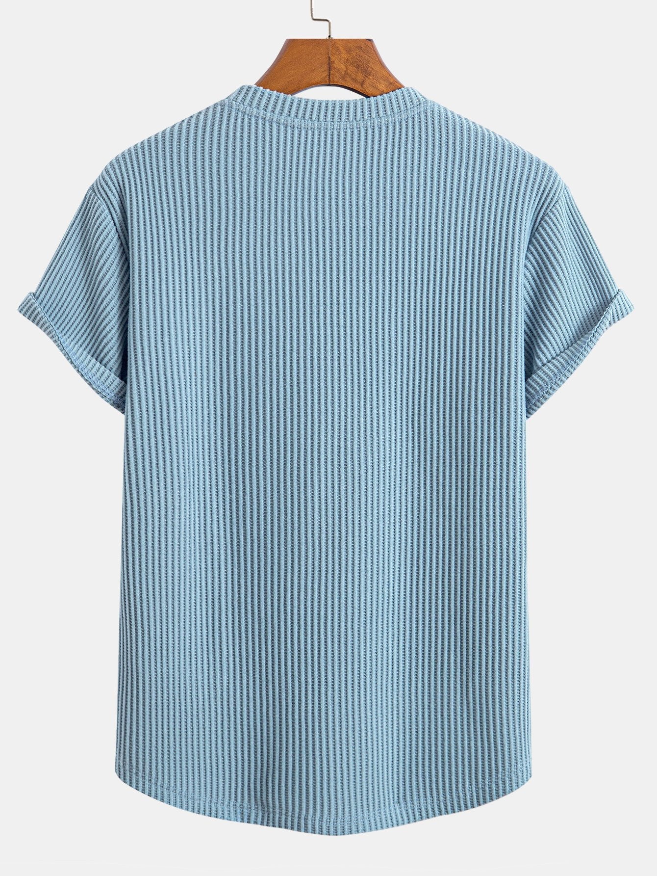 Gene® | Knitted Waffle Arc Hem T-Shirt - Image 2