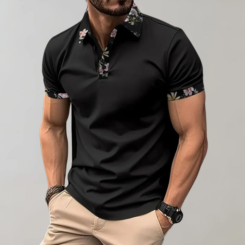 Gene® | Men'S Floral Print Polo Shirt - Image 15