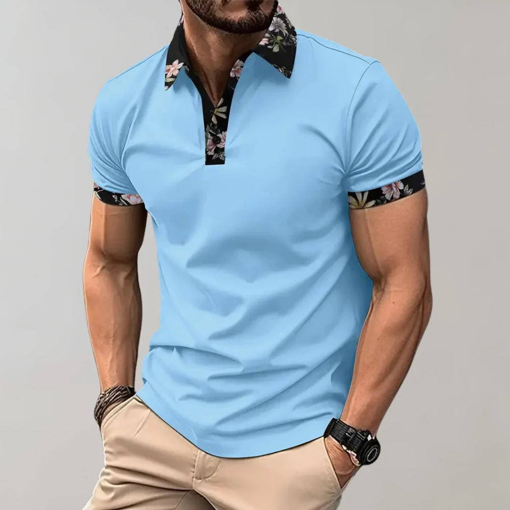 Gene® | Men'S Floral Print Polo Shirt - Image 16
