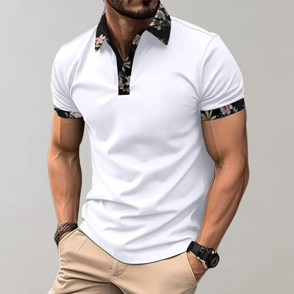 Gene® | Men'S Floral Print Polo Shirt - Image 17
